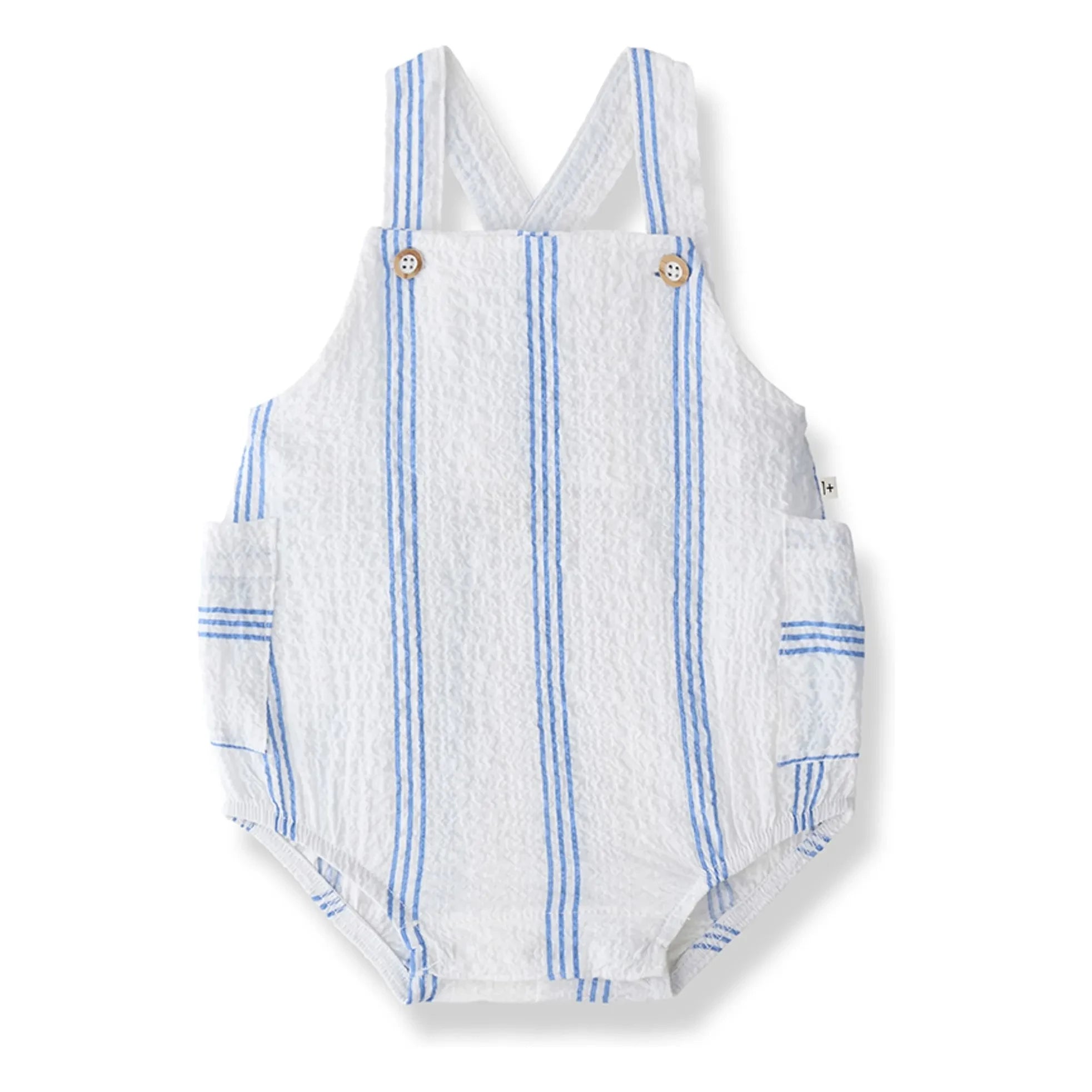 1+ in the family - Striped Portitxol jumpsuit | Light blue