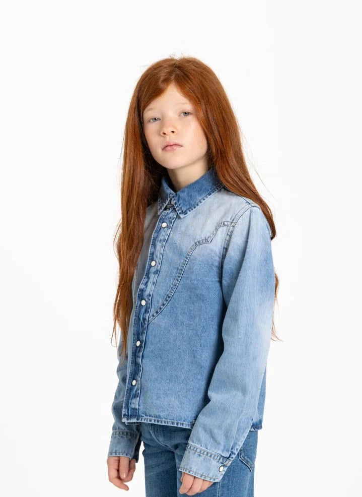 Hundred Pieces - Pauline Denim Shirt | Light Denim