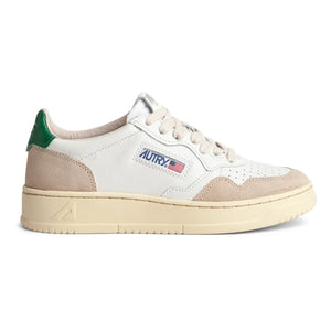 Autry - Medalist Düşük Topuklu Deri/Süet Sneaker | Yeşil