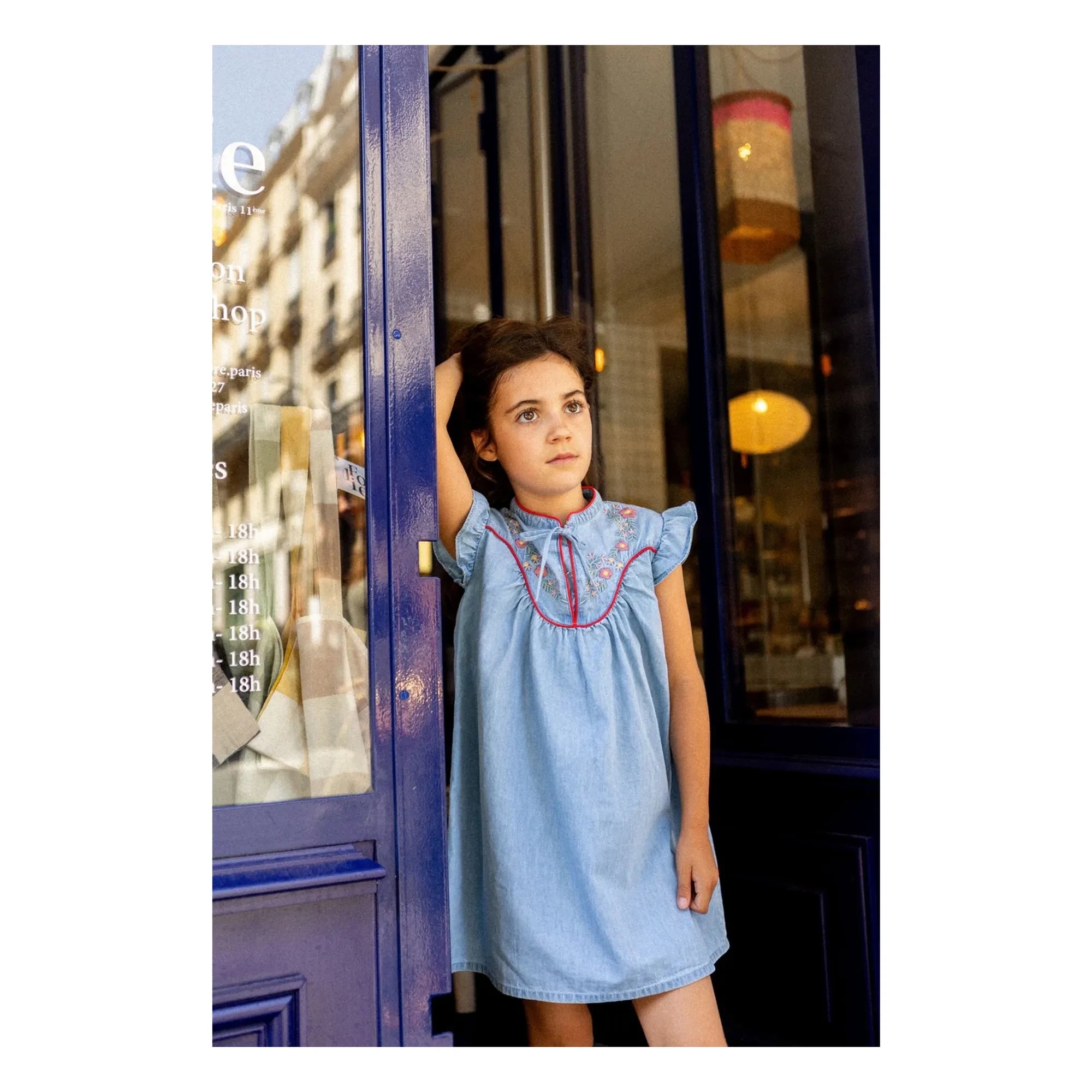 Louis Louise - Andrée Chambray Dress | Light Blue
