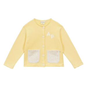 Arsène et Les Pipelettes - Contrast Pocket Organic Cotton Puffer Vest | Yellow