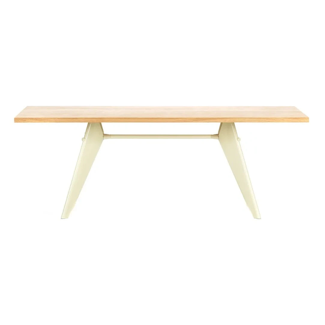 Vitra - EM Table - Ecru legs - Jean Prouvé, 1950 | Oak