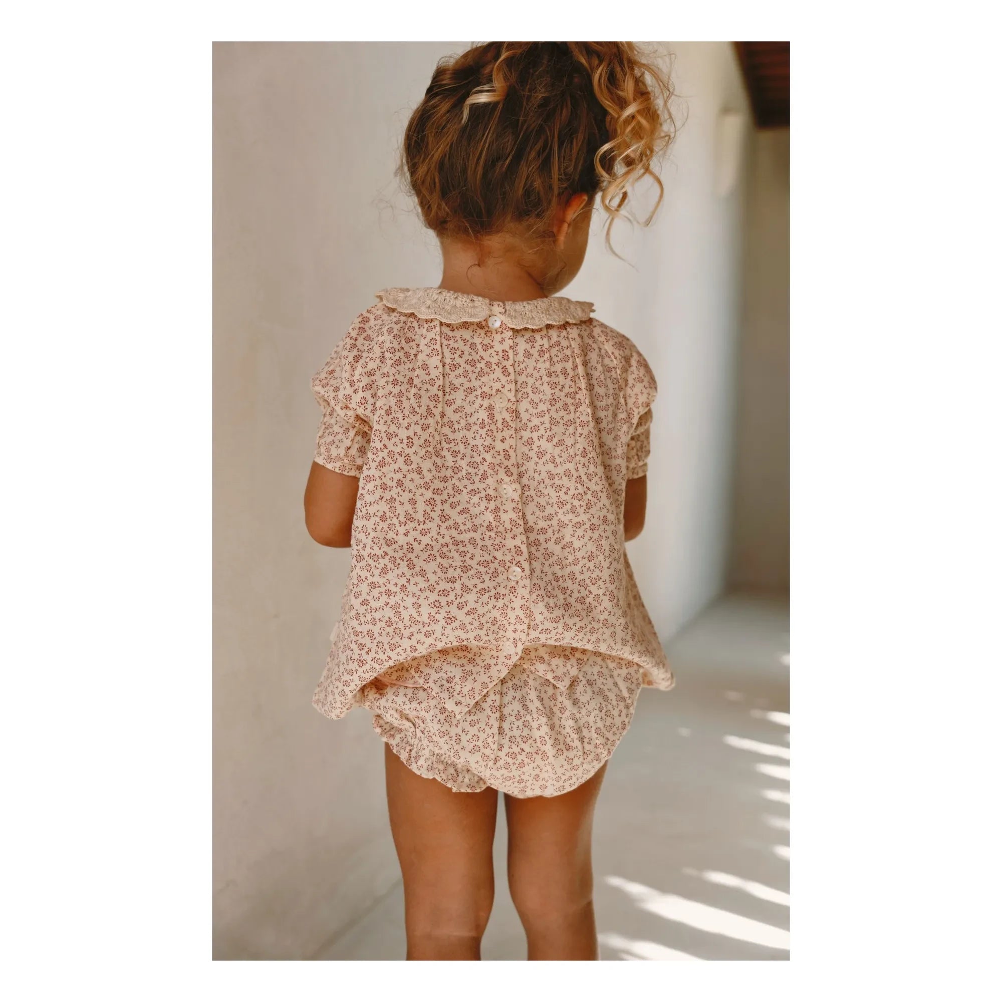Lilinoa - Charlotte Liberty | Ecru Crochet Collar Blouse