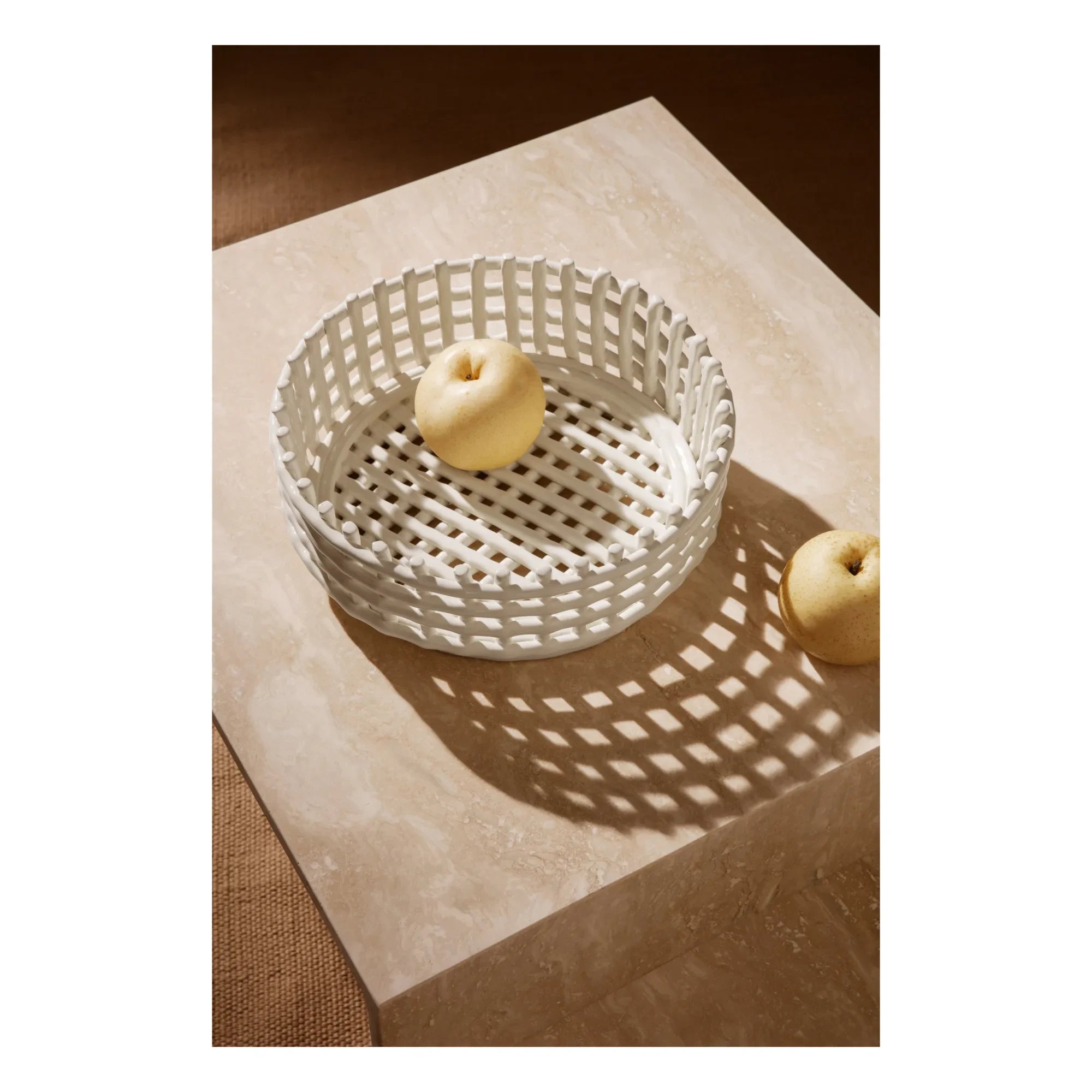 Ferm Living - Ceramic Fruit Bowl | White