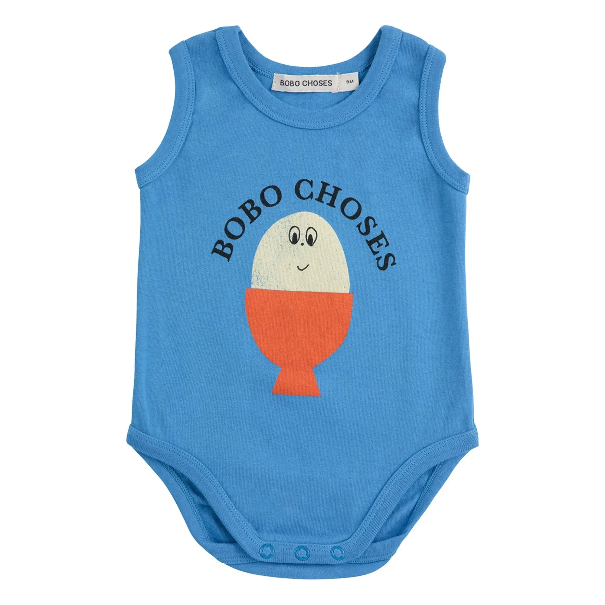 Bobo Choses - Bobo Organic Cotton Sleeveless Bodysuit | Blue