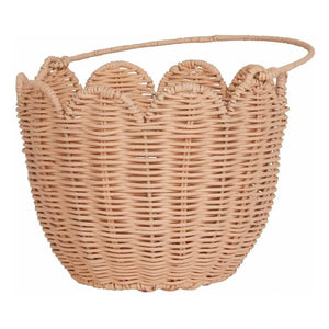 Olli Ella - Leaf Rattan Basket | Peach