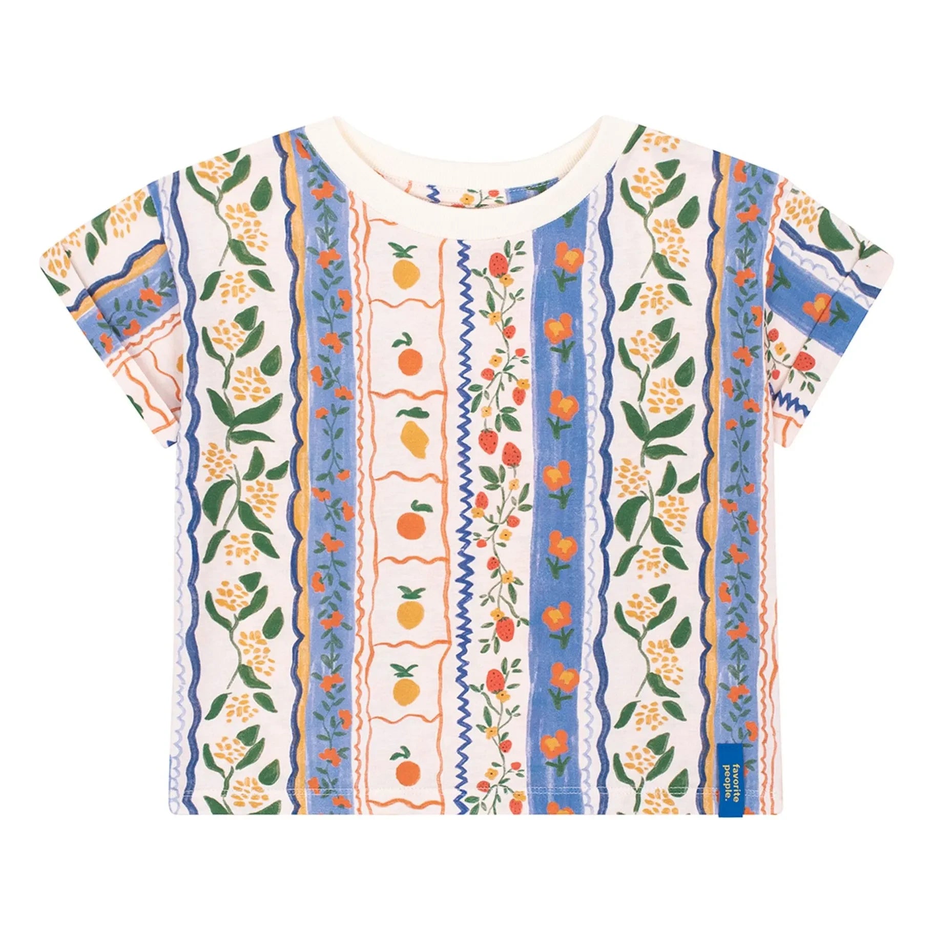 Favorite People - Floral Amalfi T-Shirt | Blue