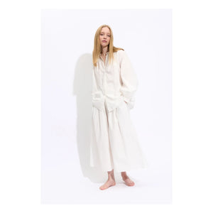 BELLEPIECE - Jeff Cotton Poplin Blouse | White