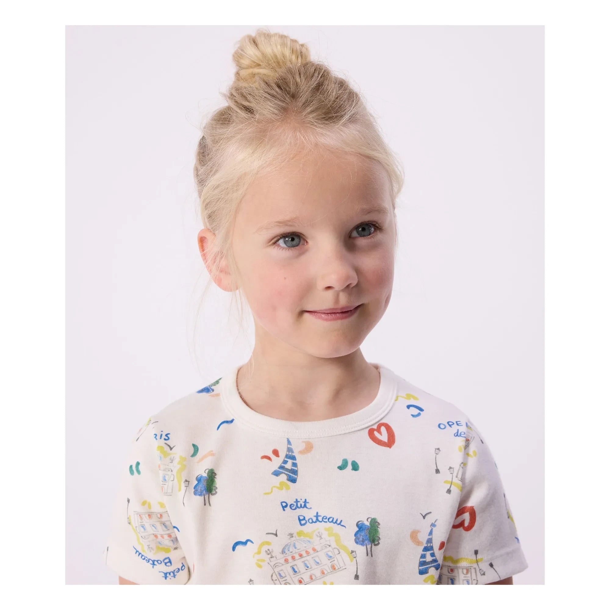 Petit Bateau - Opera Shorts Pajamas | White