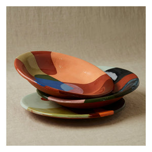 Rosi Mistou - Earthenware Ceramic Serving Plate | Celadon