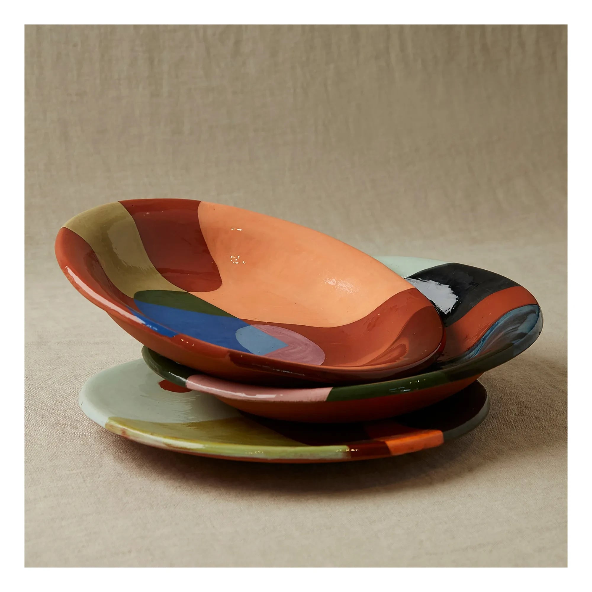 Rosi Mistou - Earthenware Ceramic Serving Plate | Celadon