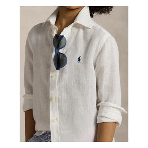 Ralph Lauren - Linen Sport Logo Shirt | White