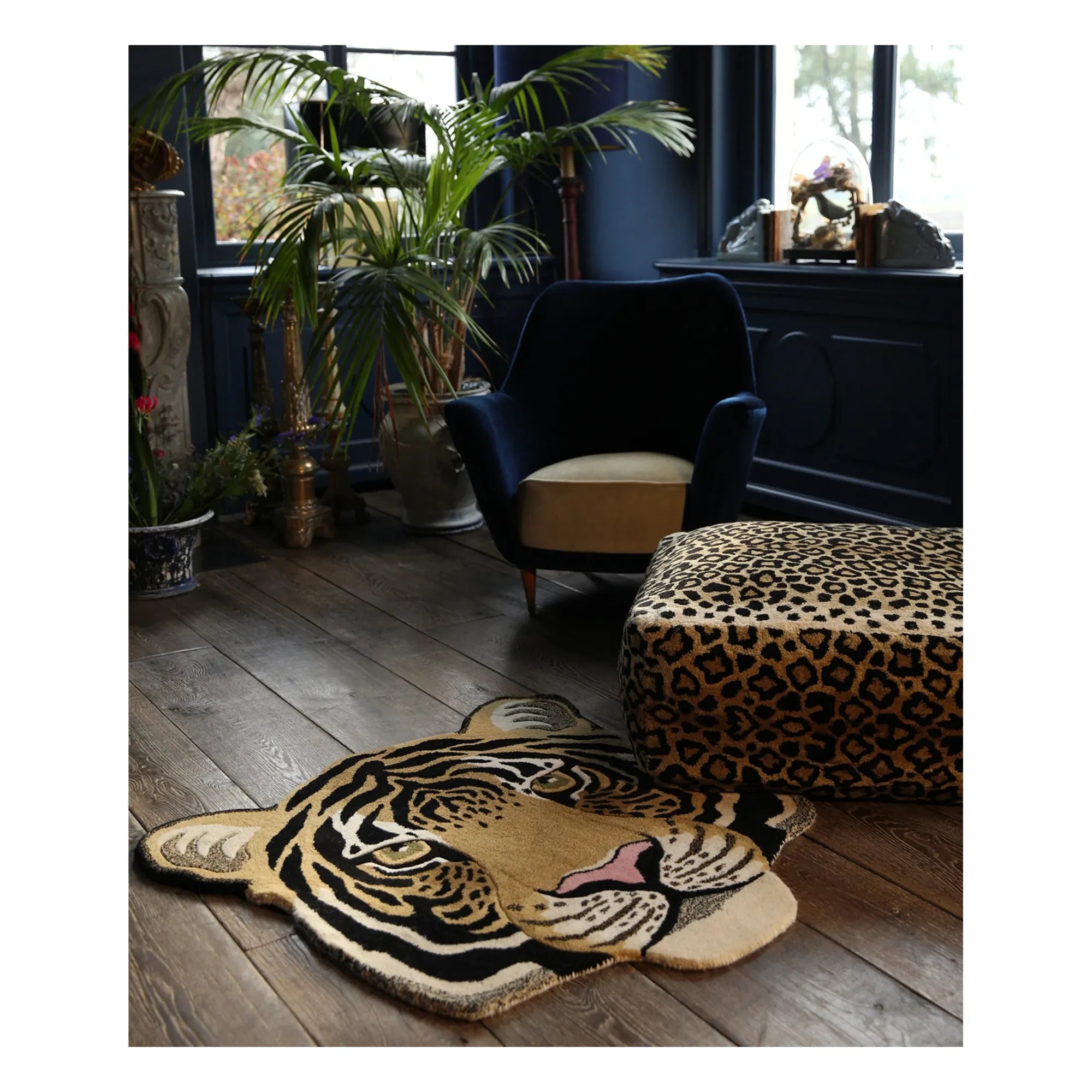 Doing Goods - Rajah Lion Head Rug | Sand