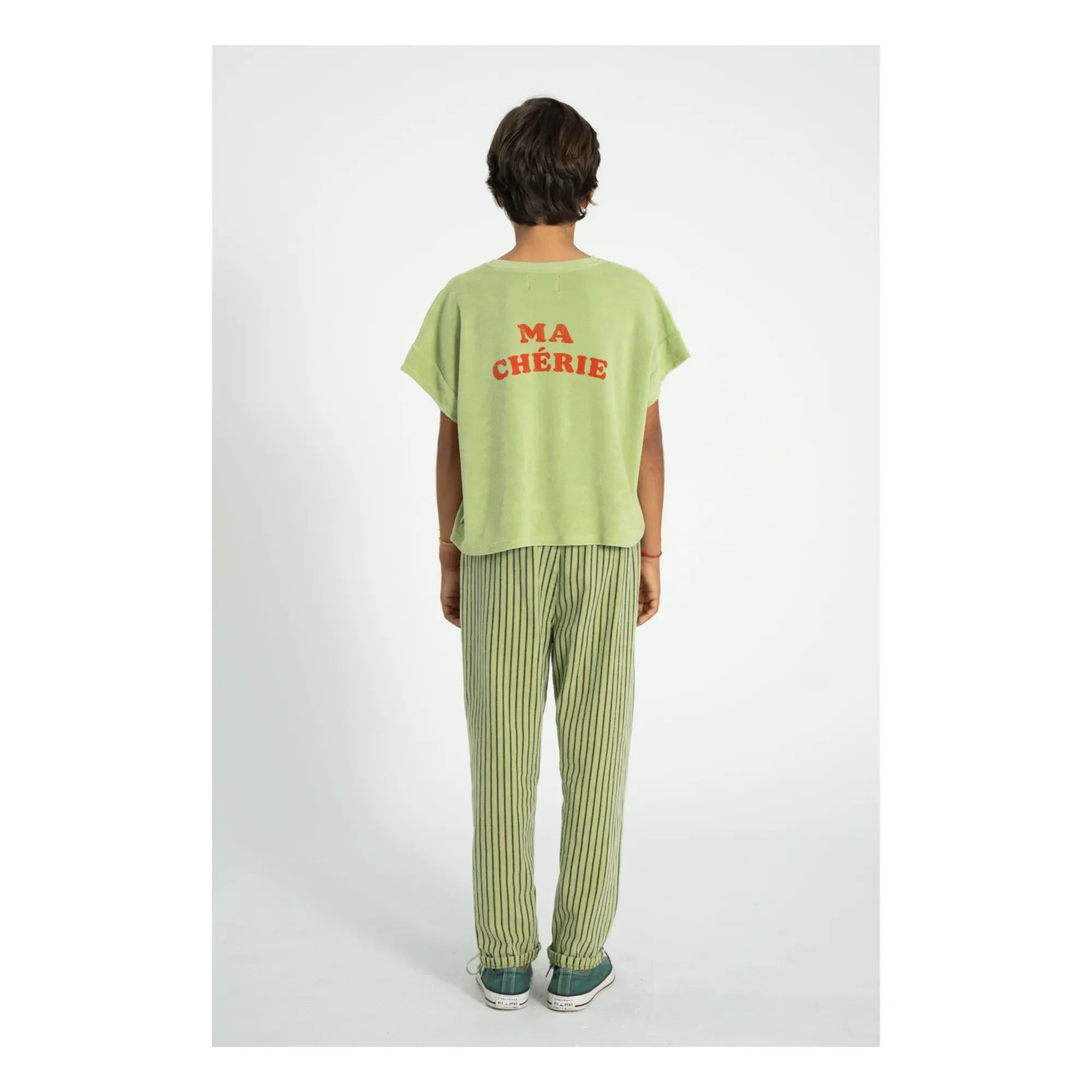 Piupiuchick - Ma Chérie Organic Cotton Sponge T-Shirt | Olive