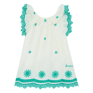 Bonton - Anna Embroidered Dress | Ecru