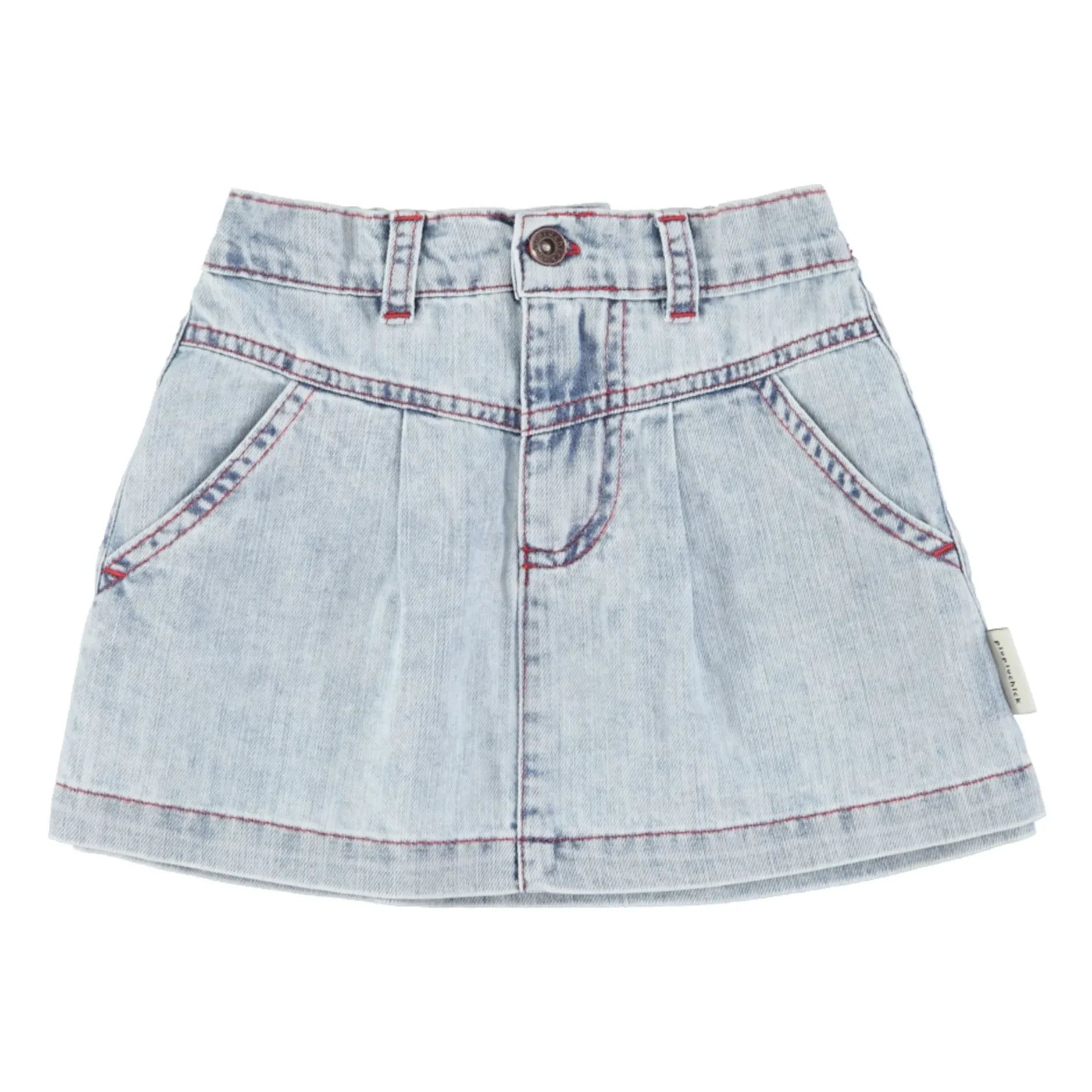 Piupiuchick - Yıkanmış mavi denim etek