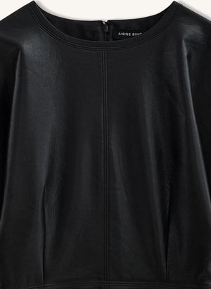 Anine Bing - Zelie Leather Dress | Black