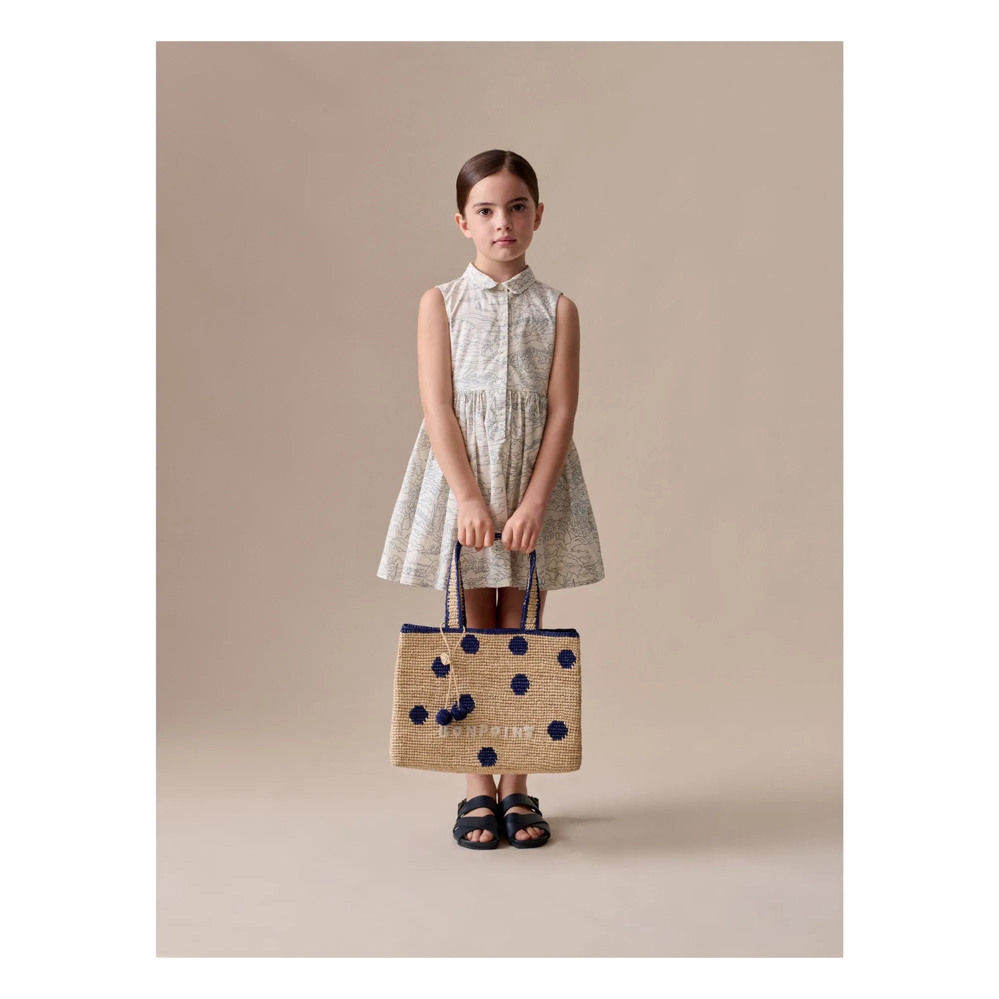 Bonpoint - Anne Paysage organic cotton dress | Ecru