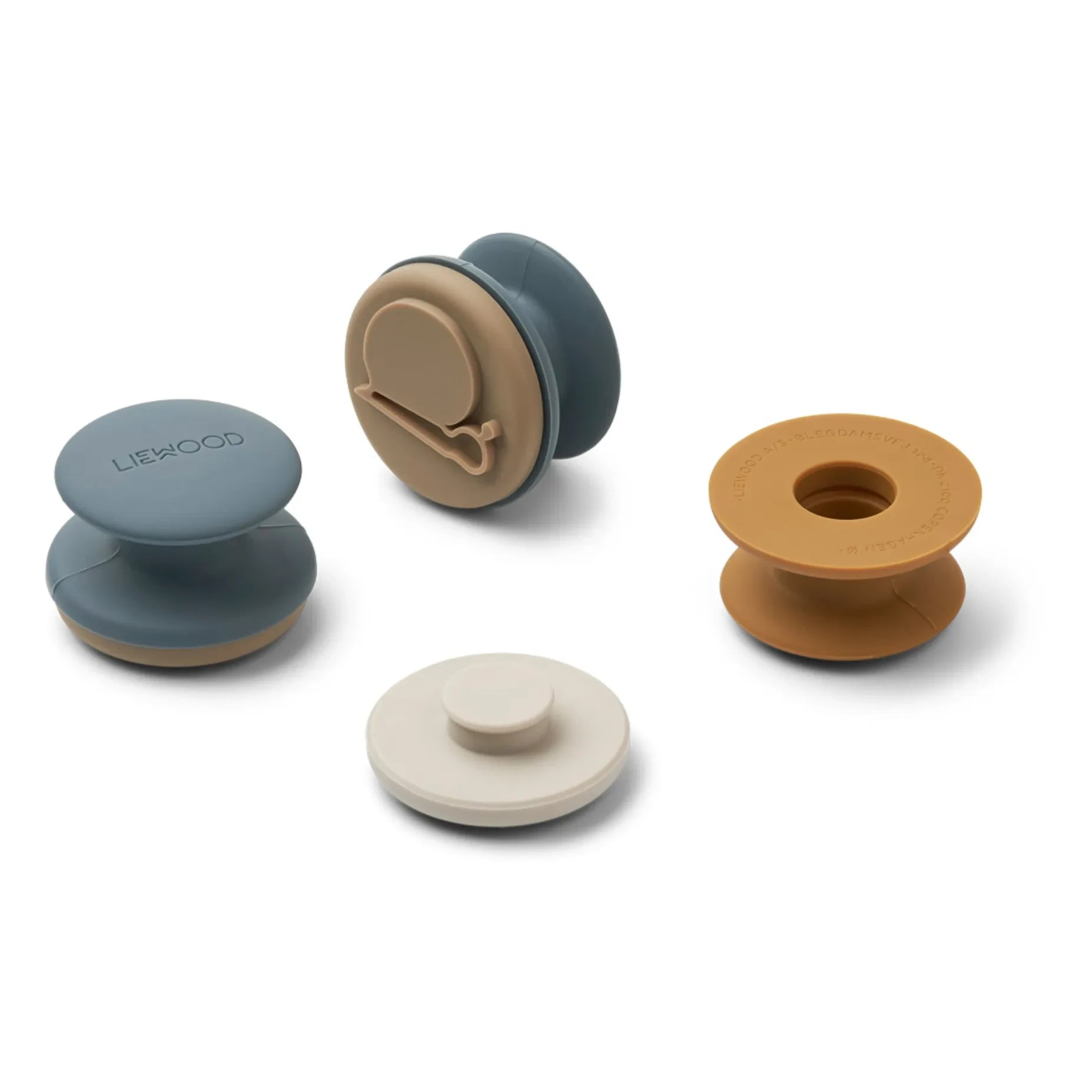 Liewood - Earl Silicone Stamps - 8-Piece Set | Blue
