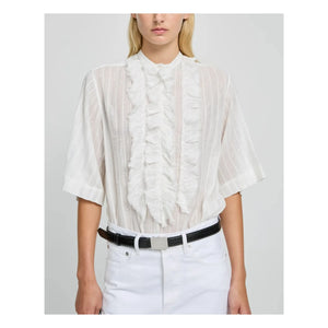 Laurence Bras - Blouse Magrita Short Cotton | White