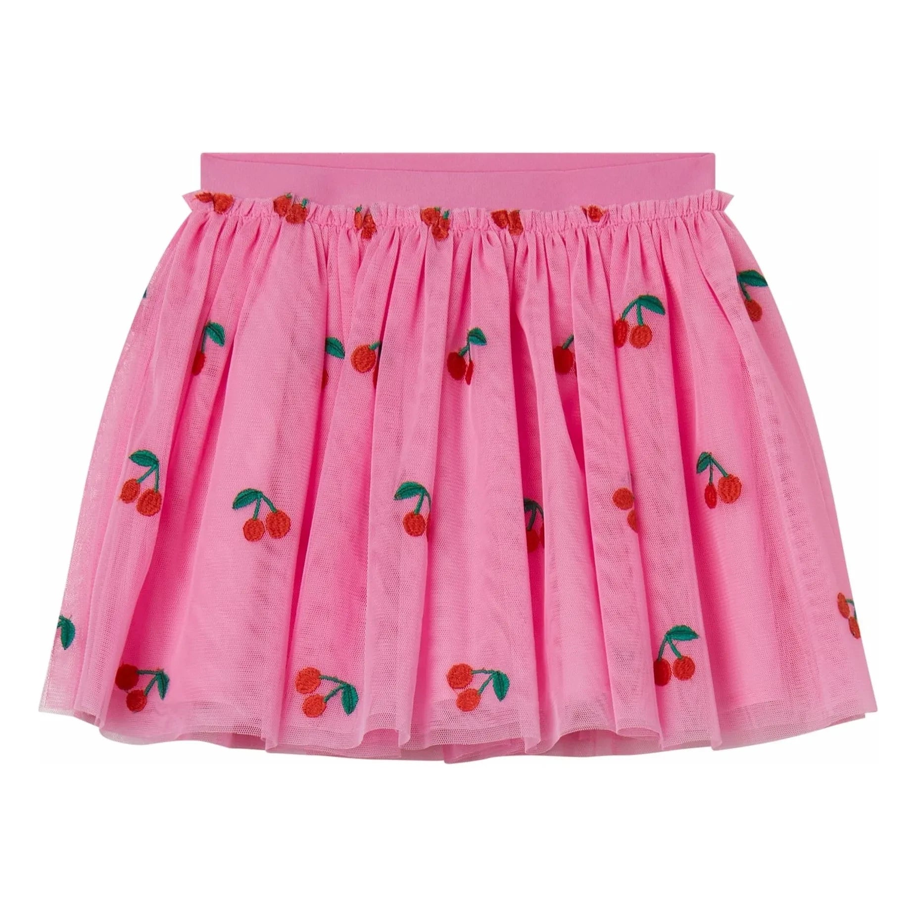 Stella McCartney Kids - Cherries Tulle Skirt | Pink