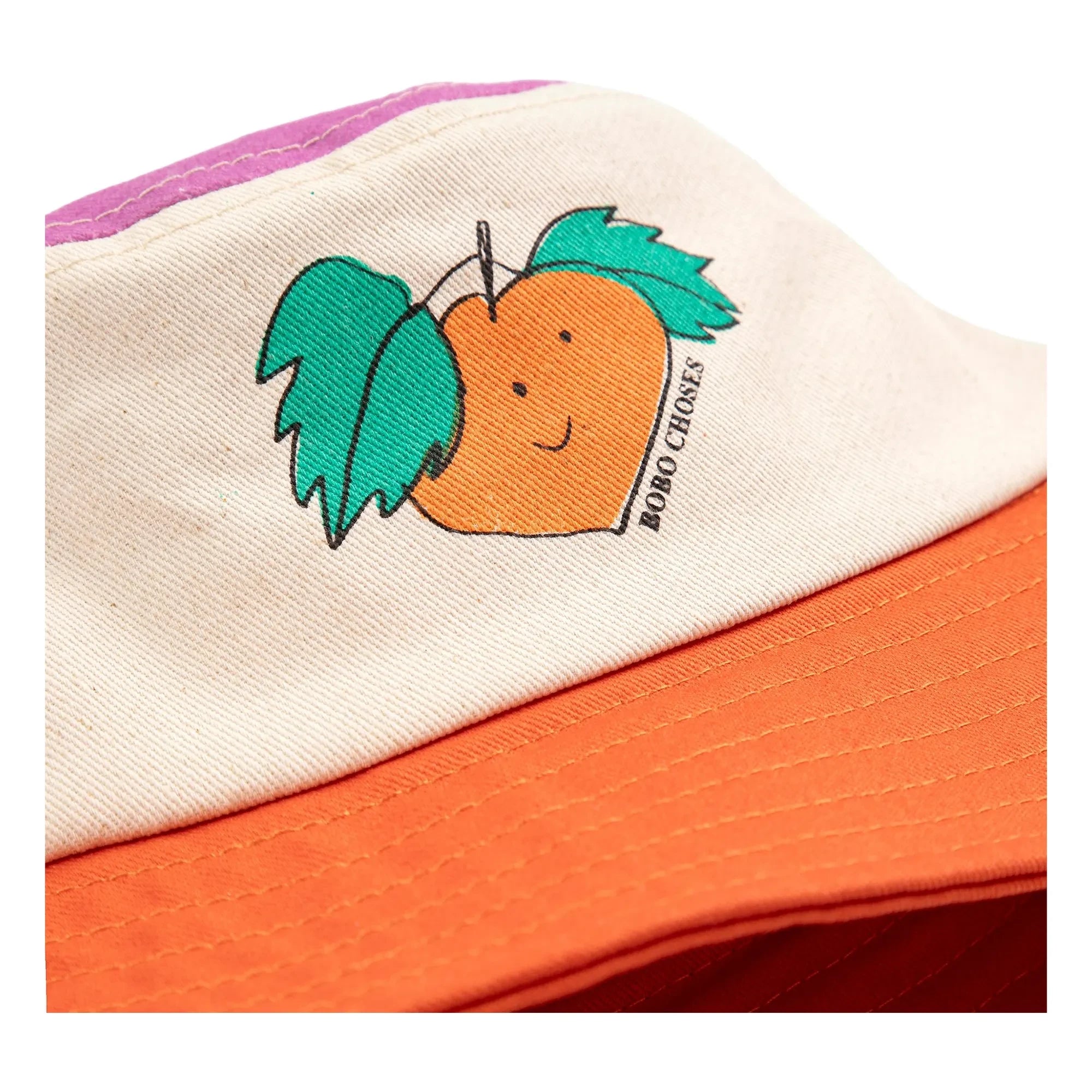 Bobo Choses - Color Block Recycled Fiber Hat | Orange