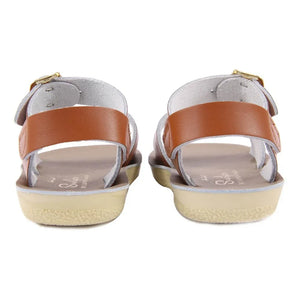 Salt-Water - Surfer Double Buckle Leather Waterproof Sandals | Camel