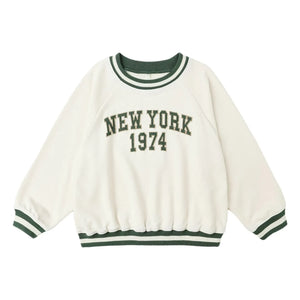 Rylee + Cru - Raglan Sweat New York Mini | Ivory