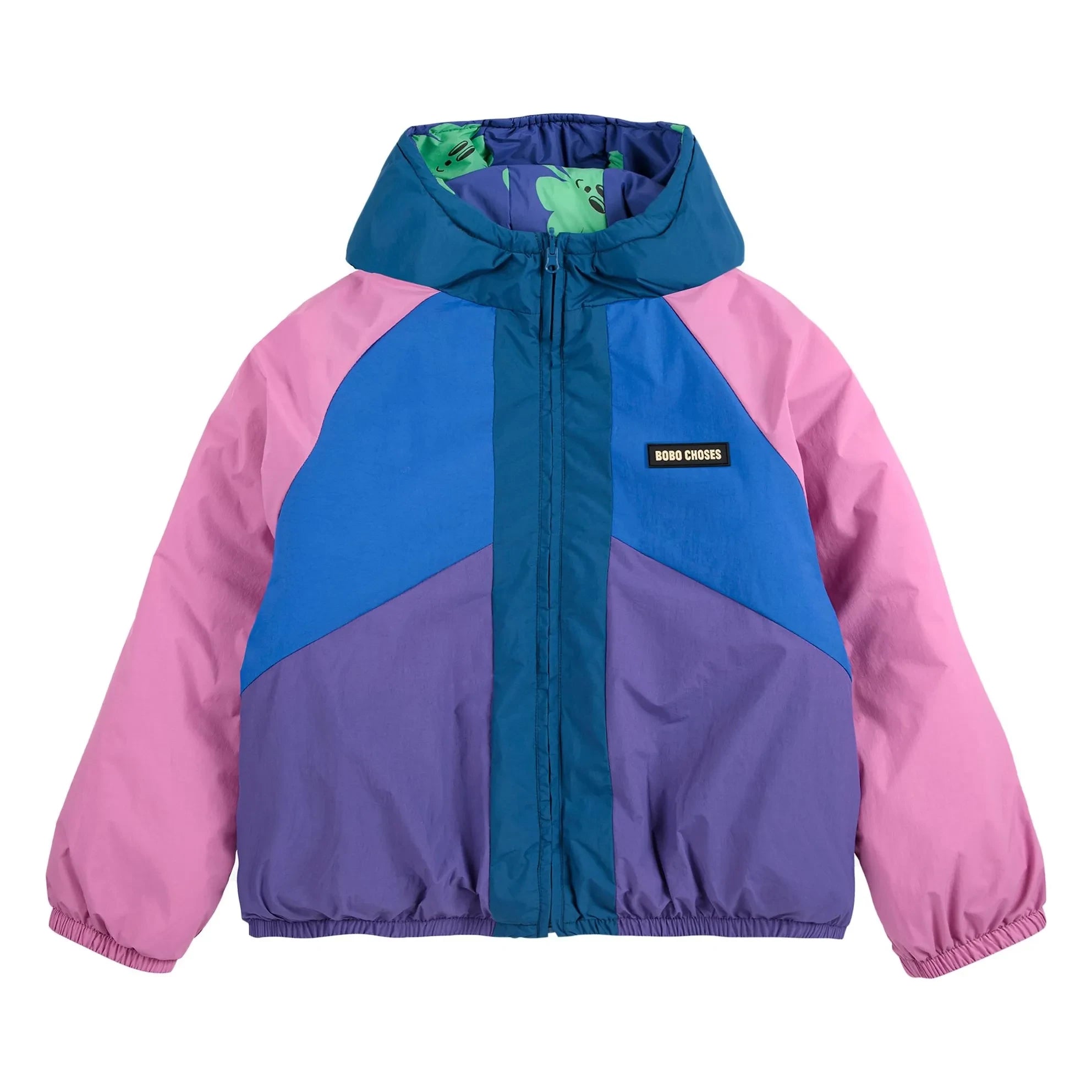 Bobo Choses - Reversible Waterproof Jacket with Clover Pattern | Purple