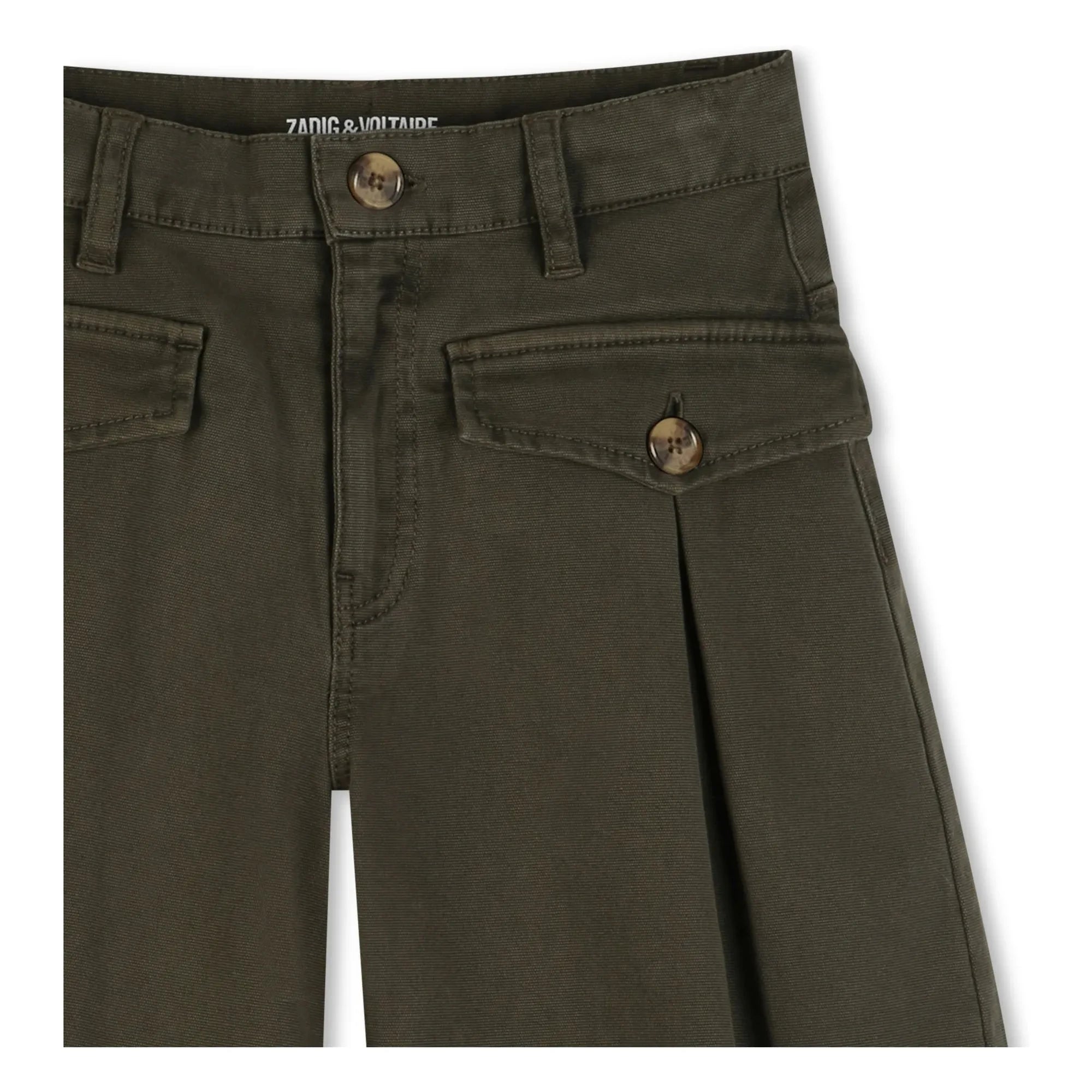 Zadig & Voltaire - Flep Pocket Bermuda Shorts | Khaki