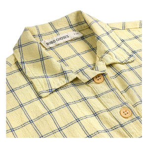 Bobo Choses - Organic Cotton Plaid Shirt | Yellow