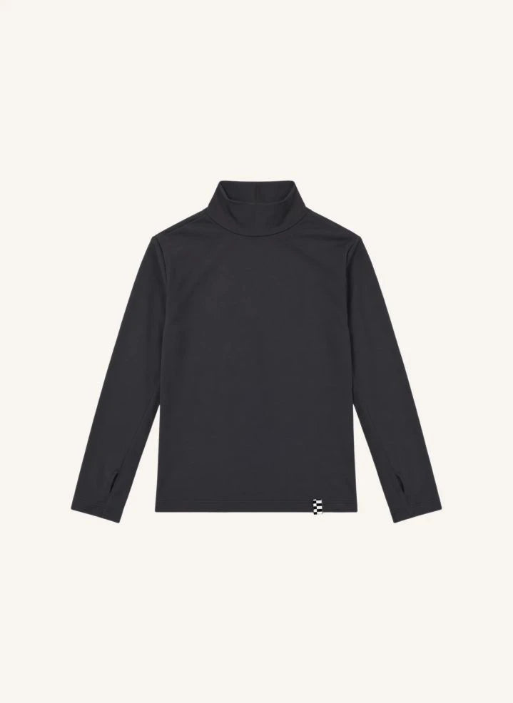 Finger in the nose - Spotted Turtle Neck Sweater | Black