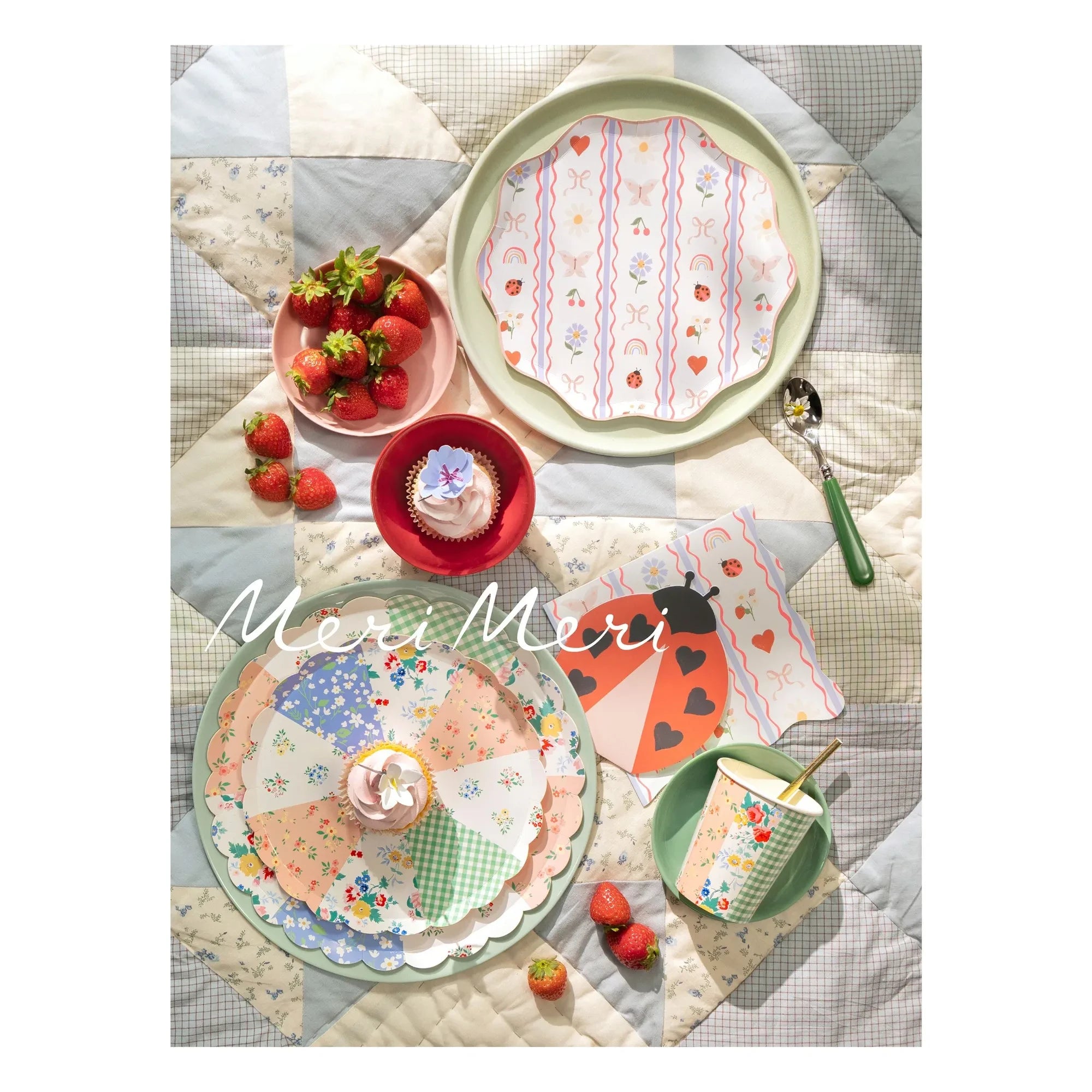 Meri Meri - Patchwork Plates - 8-piece Set