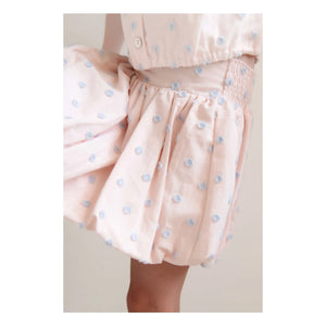Jenest - Balloon Skirt Betty Pois Organic Cotton | Light Pink