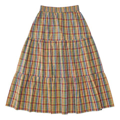 Hundred Pieces - Rosa Kareli Etek | Yeşil