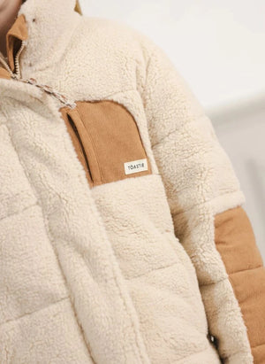 Töastie - Recycled Fiber Fleece Lined Helix Filled Jacket | Sand
