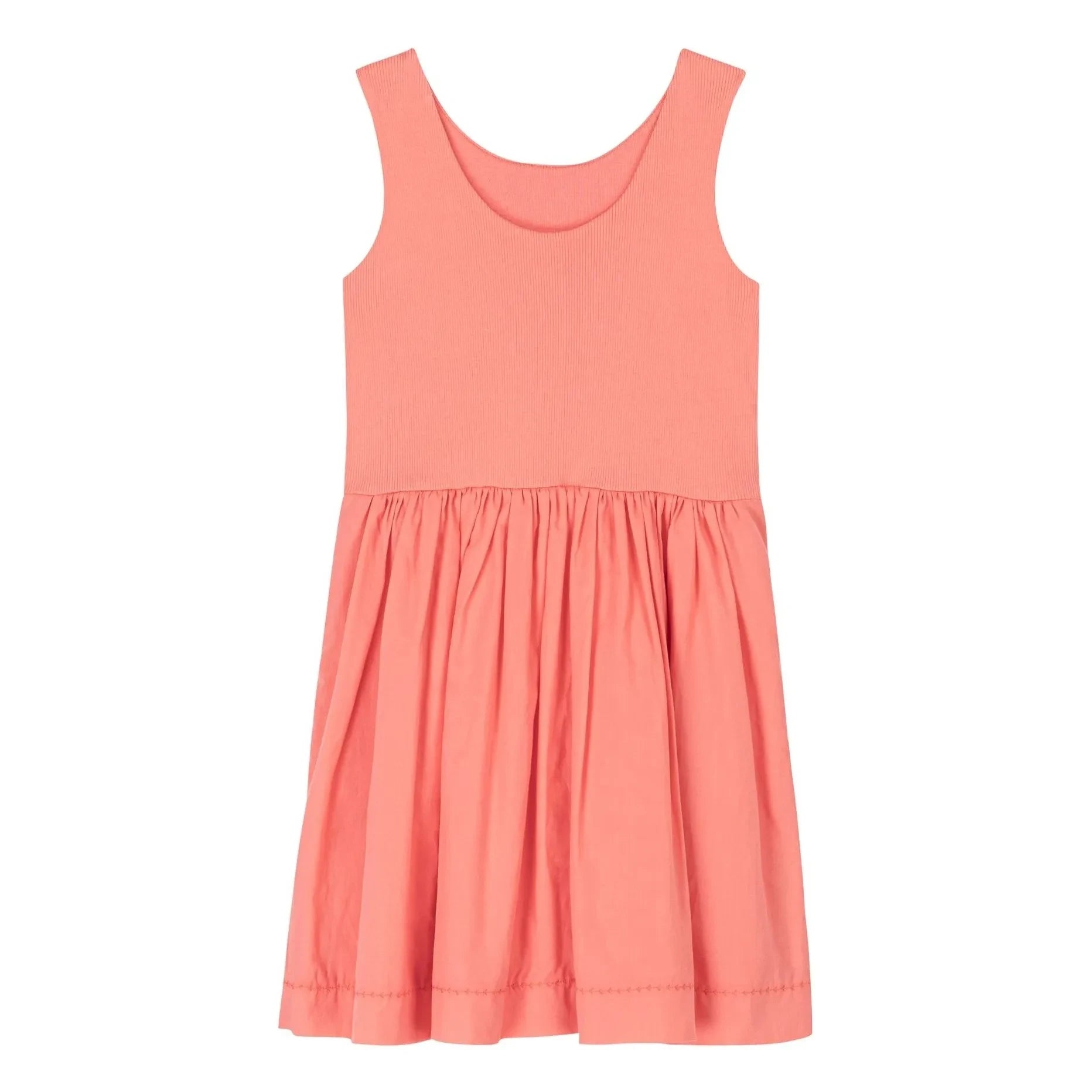 Petit Bateau - Organic cotton corduroy dress | Coral