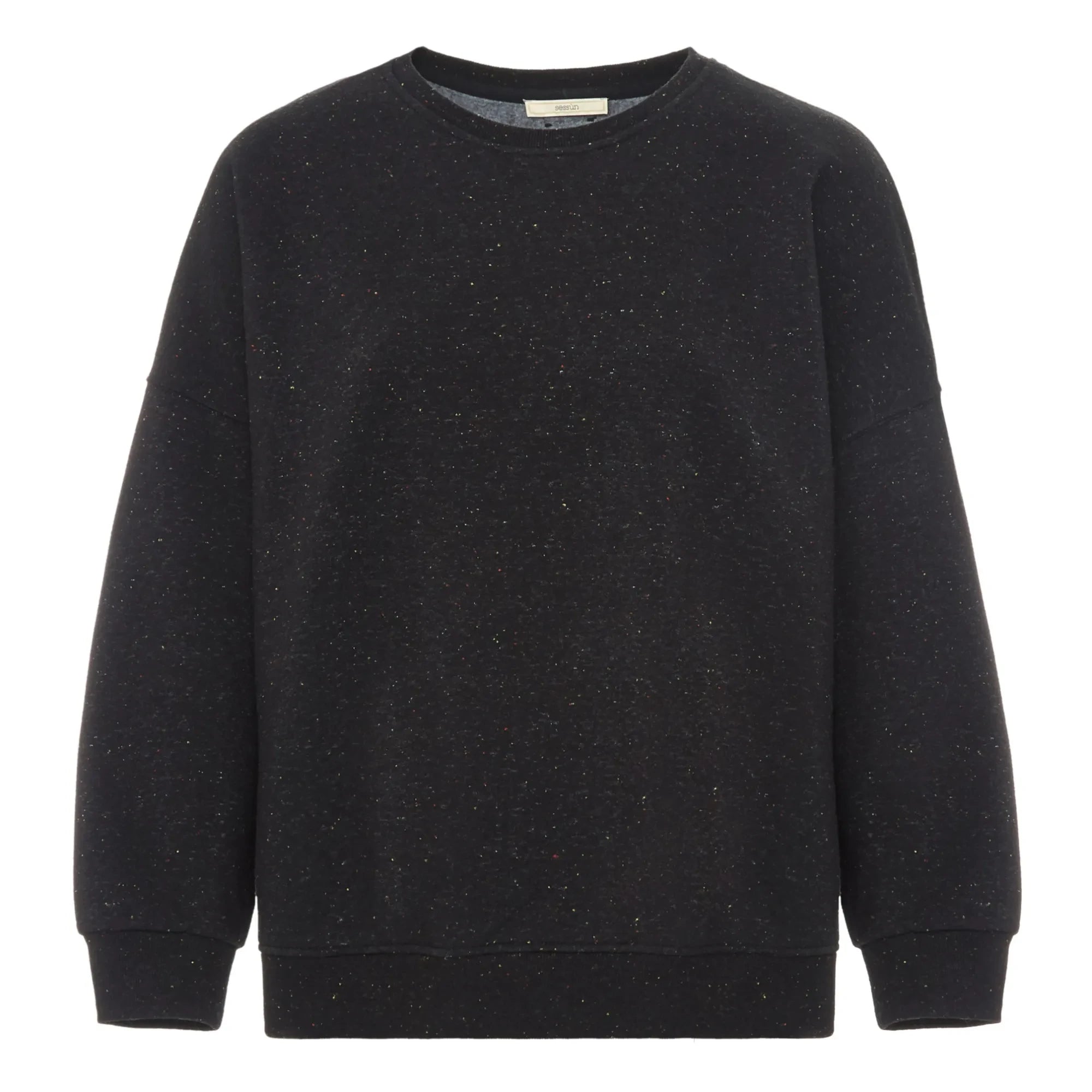 Sessùn - Chebbi Dotted Cotton Sweatshirt | Black