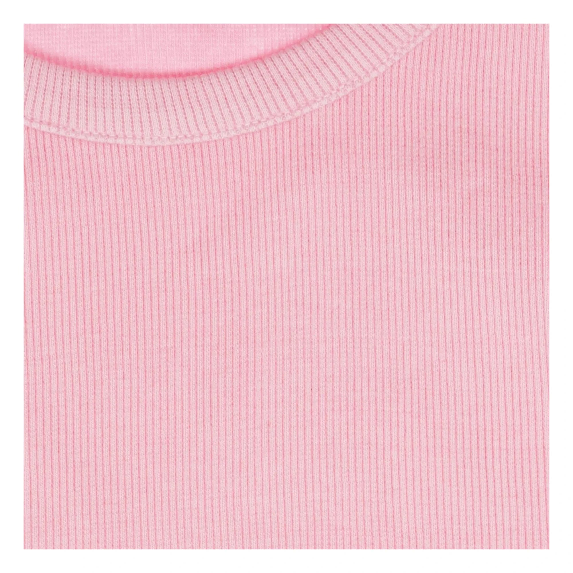 Tumble N'Dry - Embossed T-Shirt Vibrant Organic Cotton | Pink
