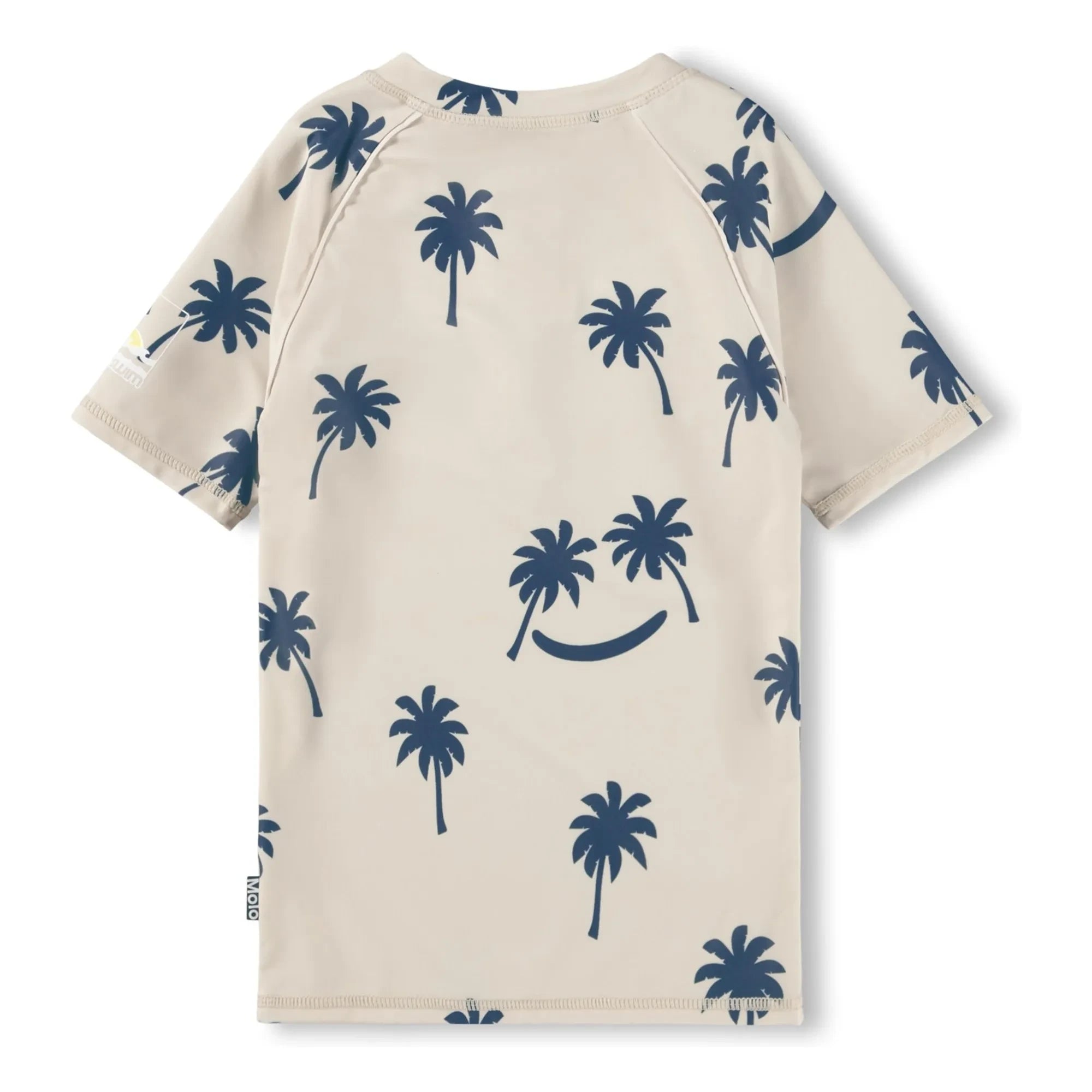 Molo - Noble SS Palm Anti-UV T-Shirt Made from Recycled Fibers | Beige