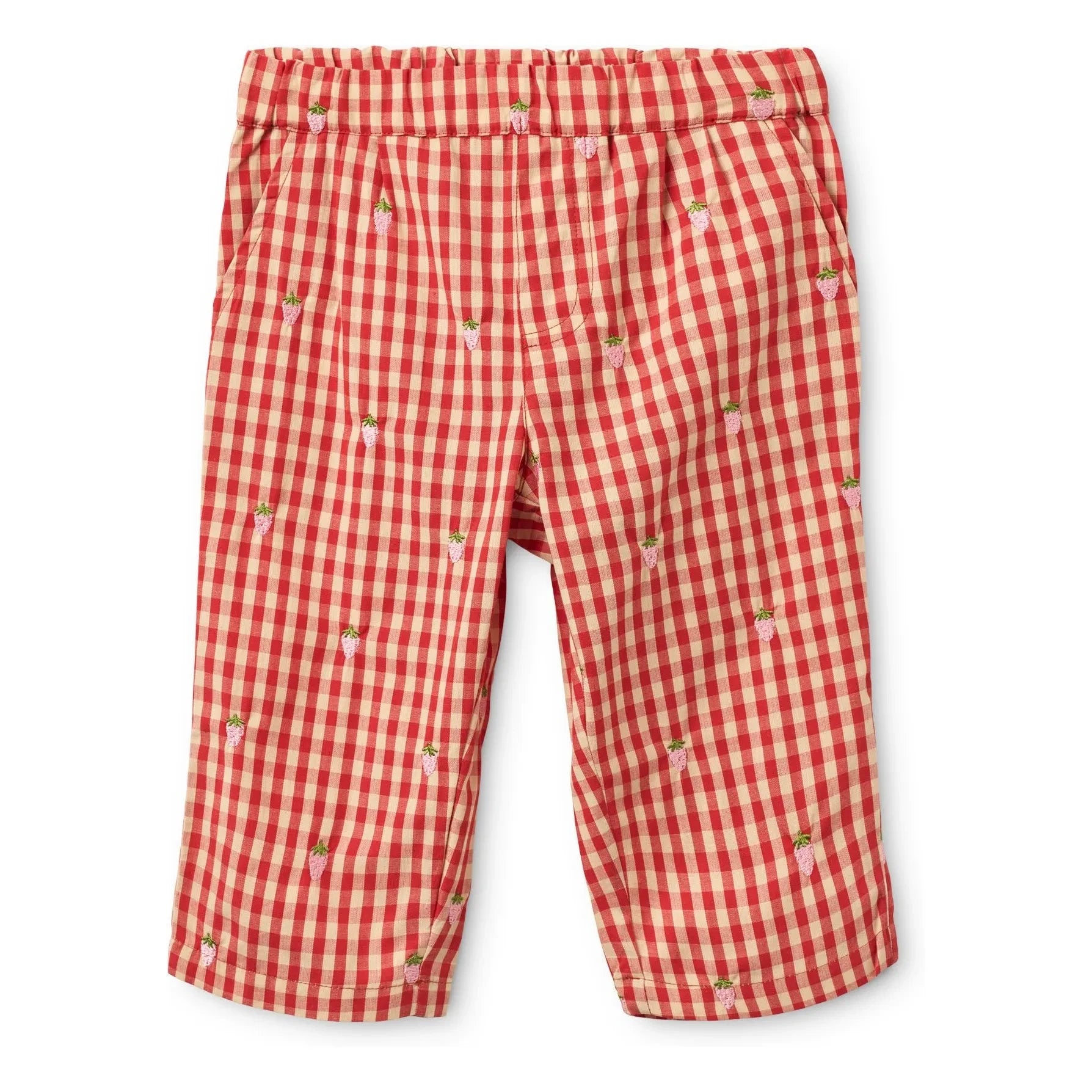 Flöss - Molly Gingham Pants | Red