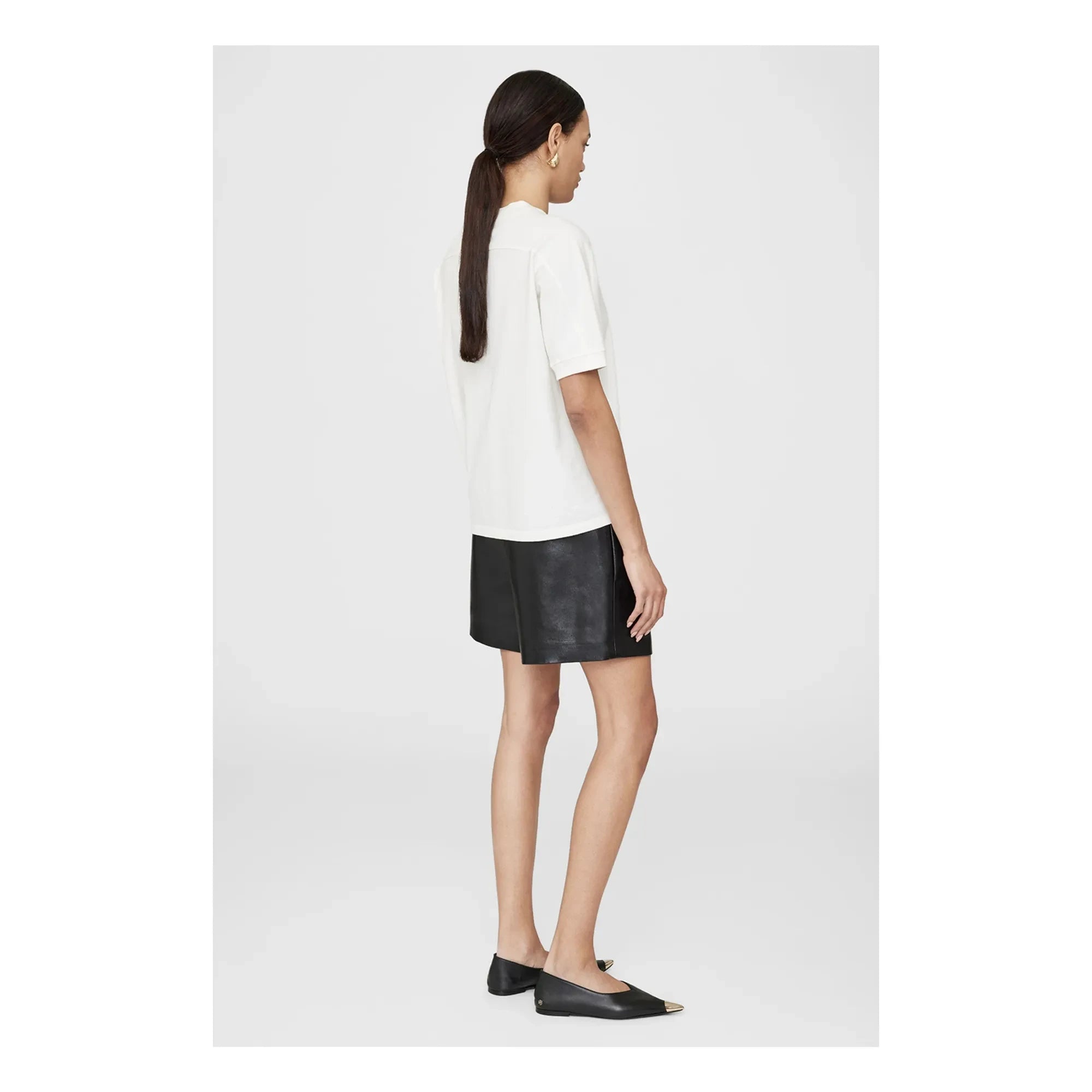 Anine Bing - Jaylin Monogram T-shirt | Fildişi