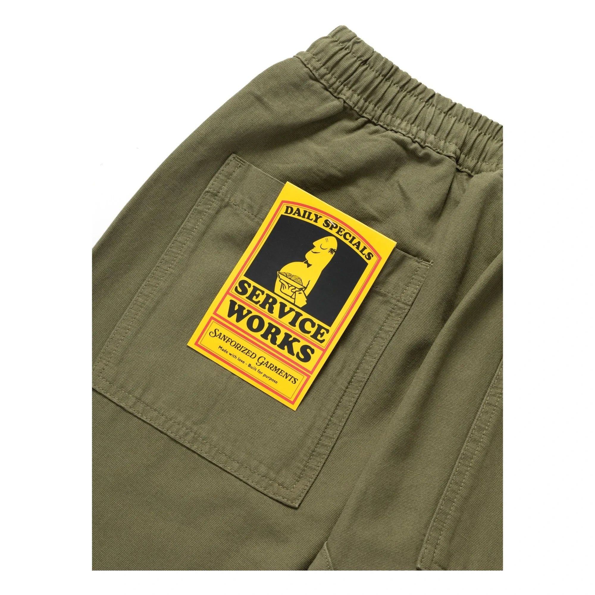 Service Works - Classic Chef Pants Made of Organic Cotton | Olive Green