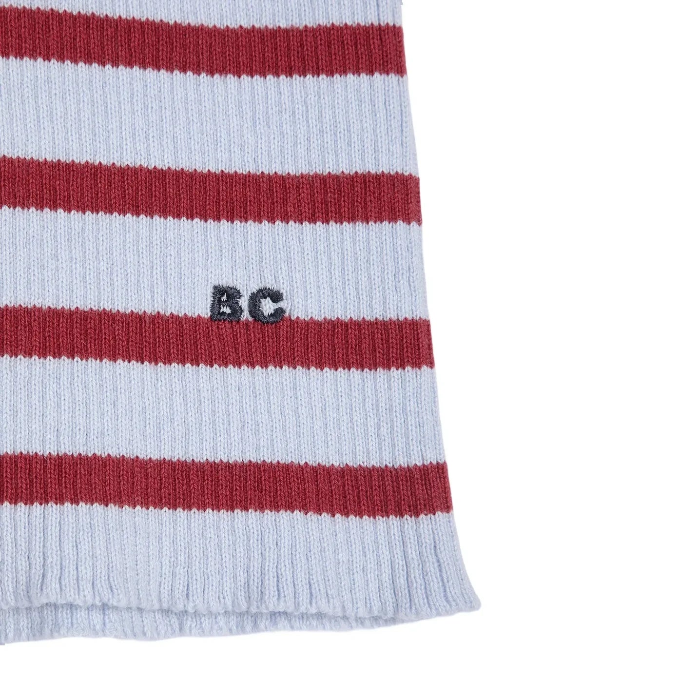 Bobo Choses - Striped Organic Cotton and Merino Wool Sweater | Light Blue