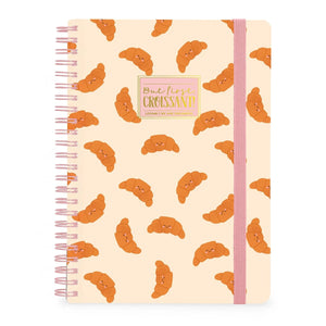 Legami - A4 Çizgili Resimli Sert Kapaklı Defter - Kruvasan - Spiral Ciltli