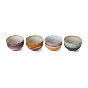 HKliving - Stone Ceramic Bowl - Set of 4