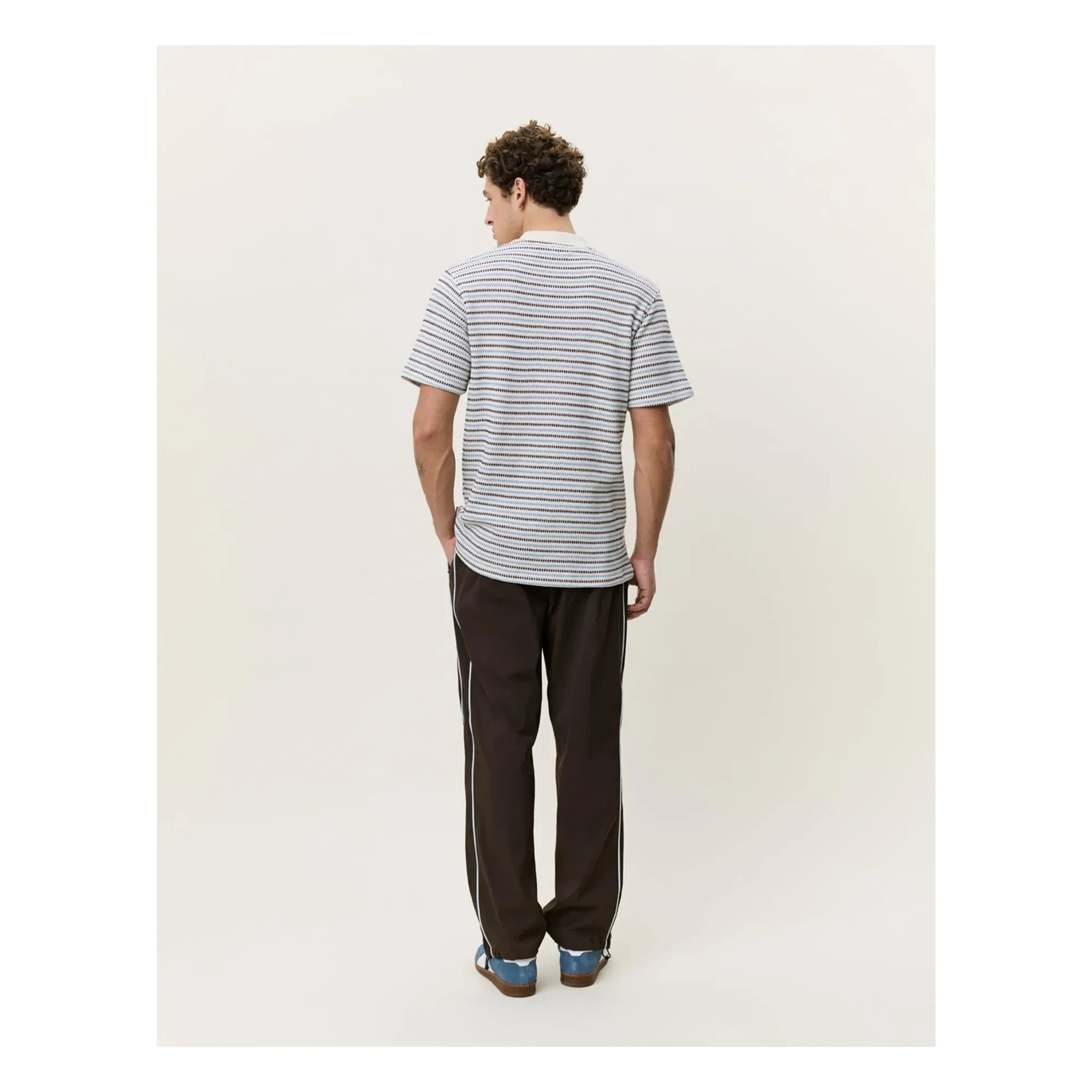 Les Deux - Striped Polo | Off-white