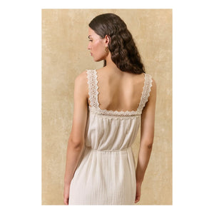 Louise Misha - Madera Organic Cotton Dress | Ecru