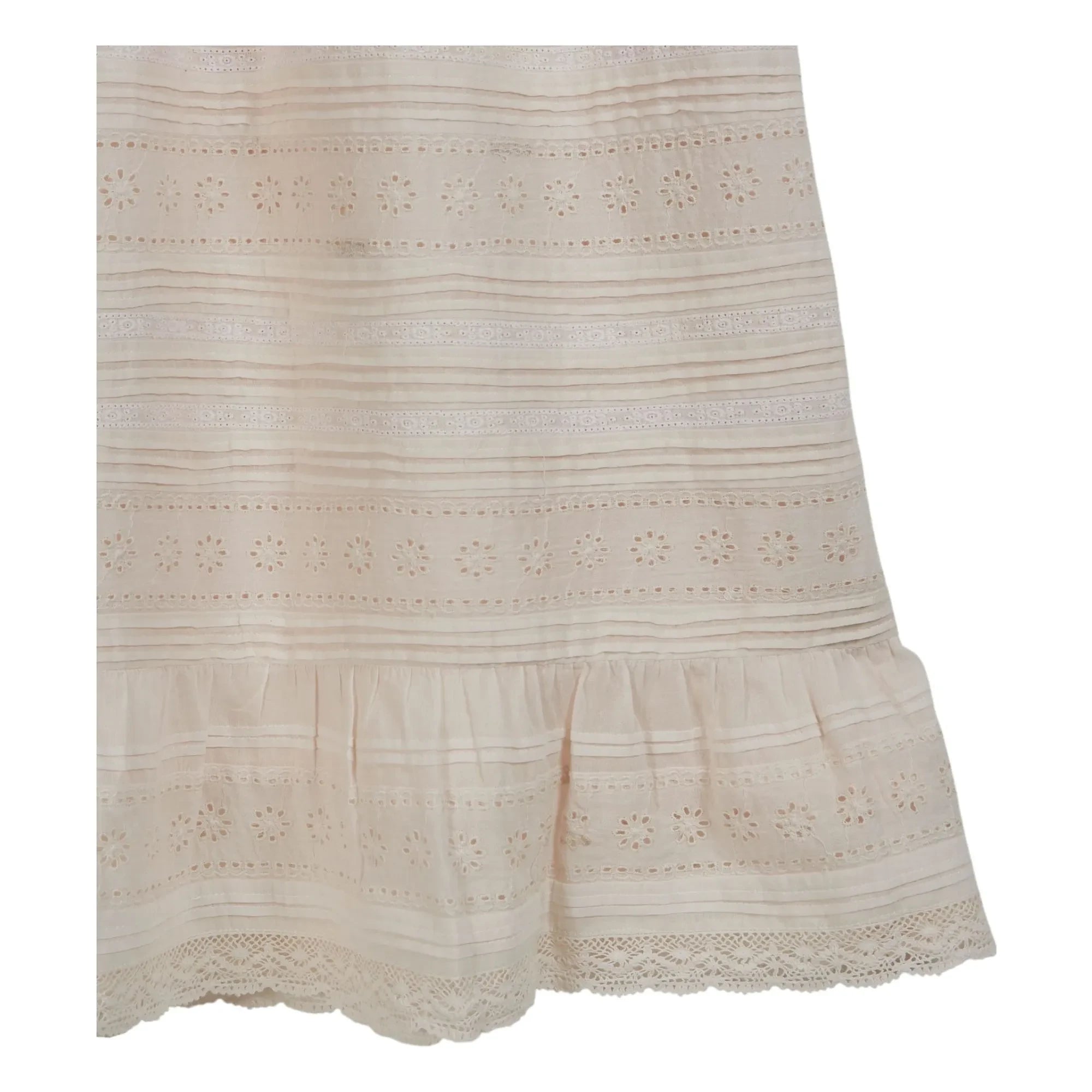 Emile et Ida - Broderie Anglaise Cotton Dress | Cream