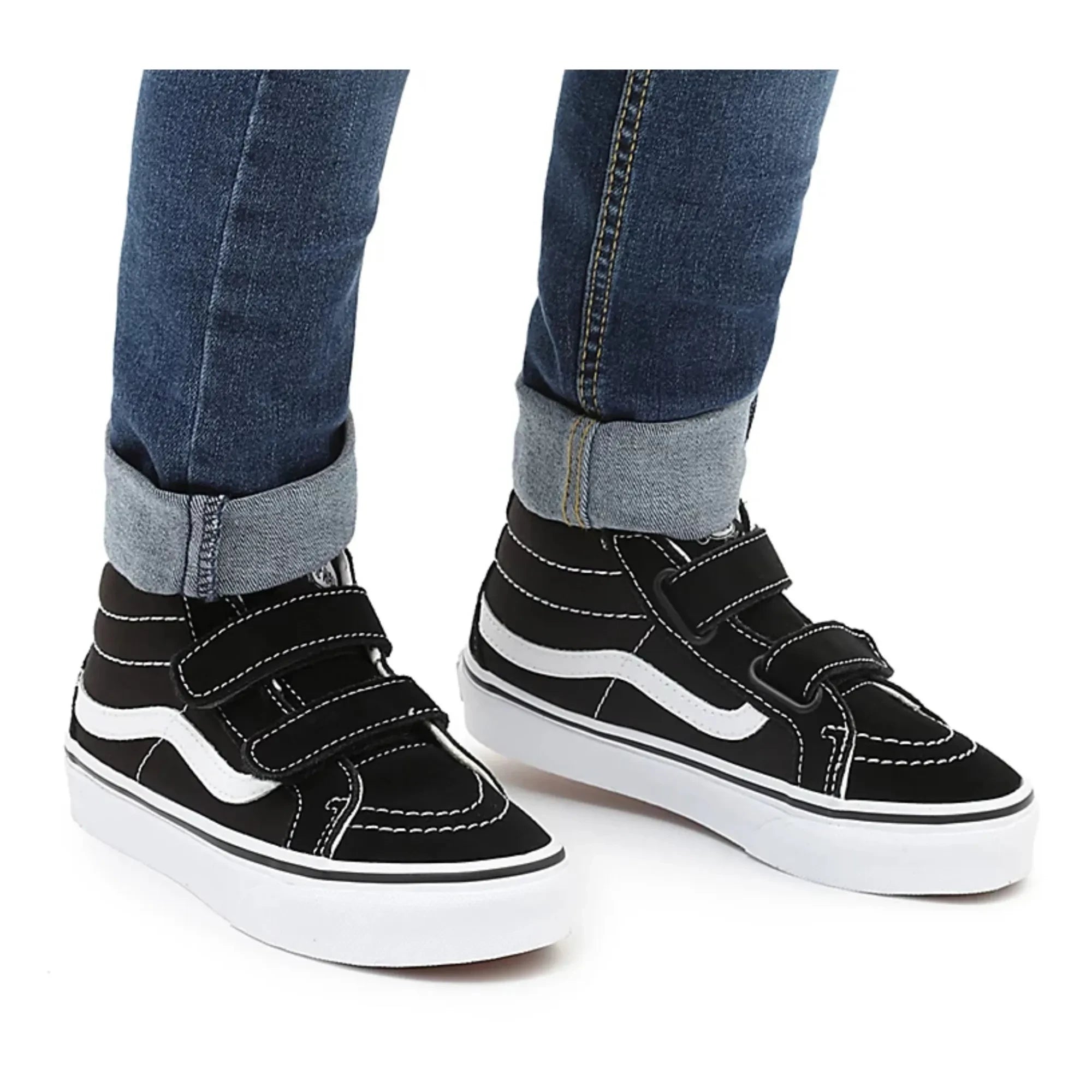 Vans - SK8-Mid Reissue Velcro Sneakers | Black